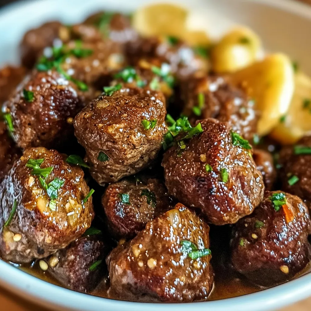 High Protein Slow Cooker Garlic Butter Beef with Herb-Infused Vegetables - secondary view